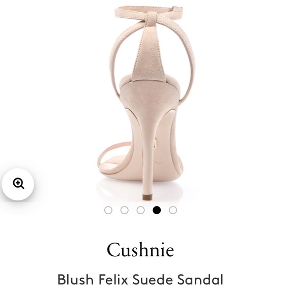 Cushnie Et Ochs Felix Blush Suede Heel Sandal 39.5 - Picture 4 of 4